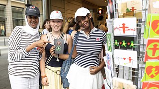 Das Ampelmännchen ist eines der Wahrzeichen von Berlin.