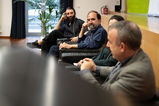 18.04.2024 - Amigos Kafka - Ansicht Referenten während dem Gespräch