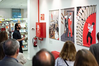 18.10.2024 | Ein Moment während der Ausstellungsführung...