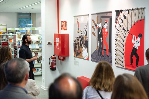 18.10.2024 | Ein Moment während der Ausstellungsführung...