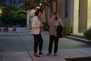 18.04.2024 | Antonia Blau im Gespräch mit Mónica Regano Aguirre, der Vertreterin von Monereo Meyer Abogados, Mitglied beim Freundeskreis Amigos Goethe-Institut Espana.