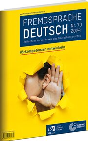Illustration of the issue Developing listening skills of the magazine Fremdsprache Deutsch 