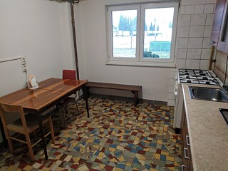 So sieht die Küche in der Unterkunft aus, die Bára besucht hat.