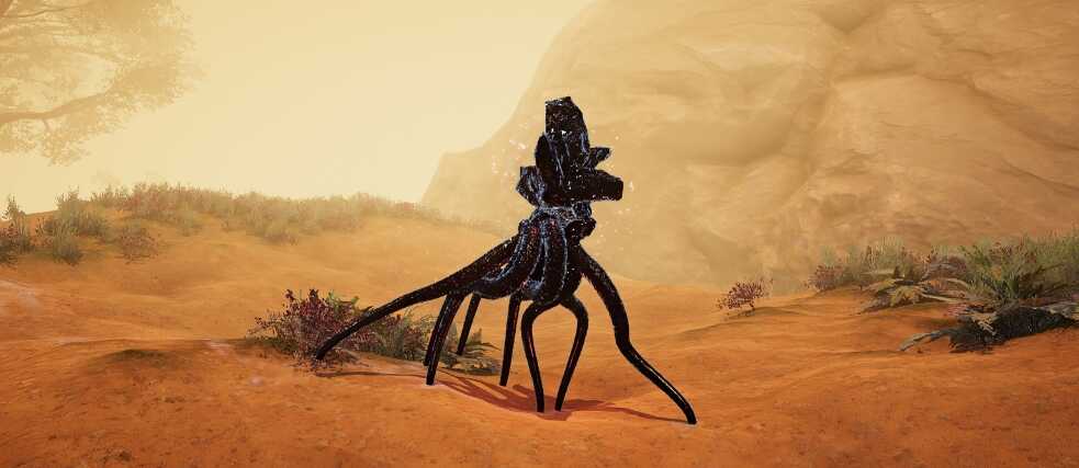 AI-generierter Roboter auf Sand