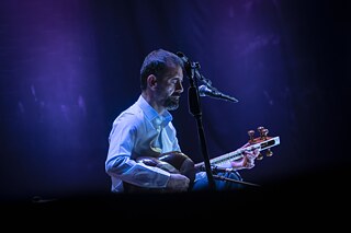 Tar-Spieler und Komponist Dana Muhedin während eines Konzerts in Sulaymaniah