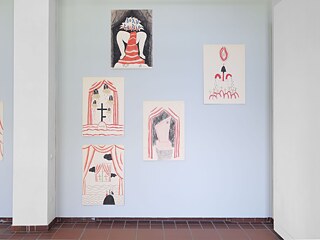 Exhibition view: Antanina Slabodchykava, ‘Heroes, are merely heroes’, 2023