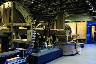 Ein Fragment der Ausstellung „Die Geschichte des Windriesen“. 