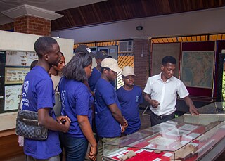 COD Fellows looking at an exhibit