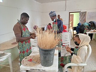COD and youth making work with cane