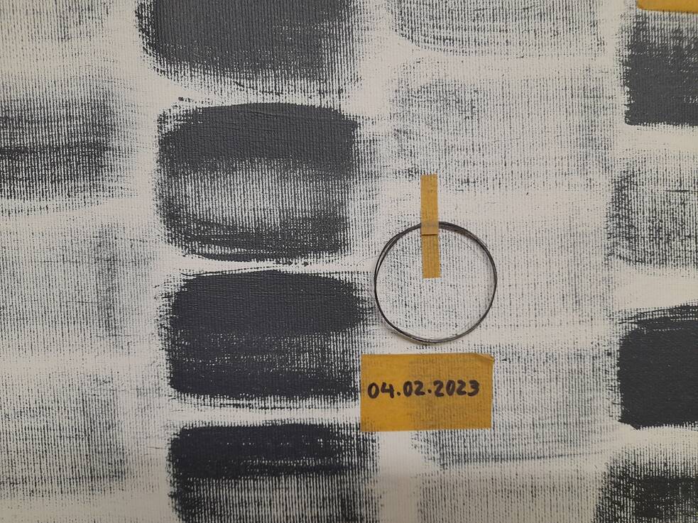 Homa Emami, Documents of time, 2023, Mixed Media on canvas