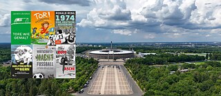 Der Olympische Platz vor der Ostseite des Olympiastadions, 2024. Foto (Ausschnitt): Toniklemm, CC BY-SA 4.0