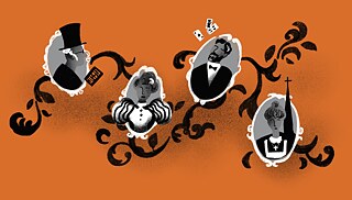 Ілюстрація: родинне дерево у вигляді сплетених портретів