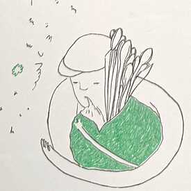 Fragment aus dem Comic "Looking for Spring" von Lauma Lejēja 