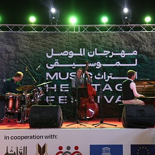 Rembrandt Trio performs on stage