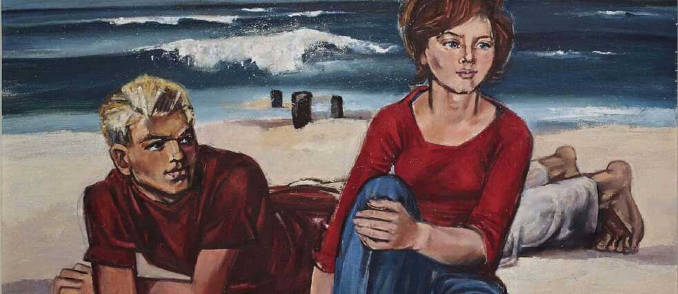 Walter Womacka: Am Strand II, 1962, Ausschnitt