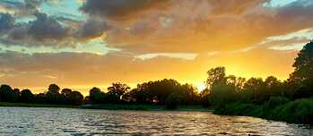 Werdersee in der Abenddämmerung