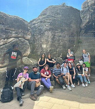 Sommerakademie 2024 - Rast nach der Wanderung auf der Bastei