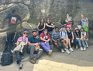 Sommerakademie 2024 - Rast nach der Wanderung auf der Bastei