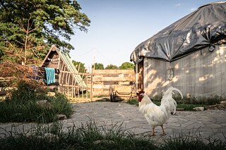 Die Jurte bekam die Farm der Hoffnung vor sieben Jahren geschenkt. Sie steht dort bis heute.