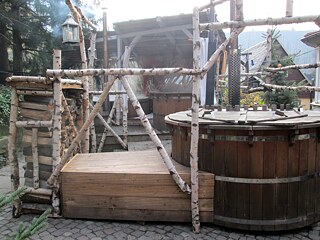 Bath tub in the “winter village”