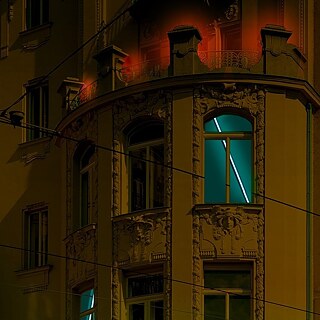 Franz John: Okno do ulice (Světelná instalace)