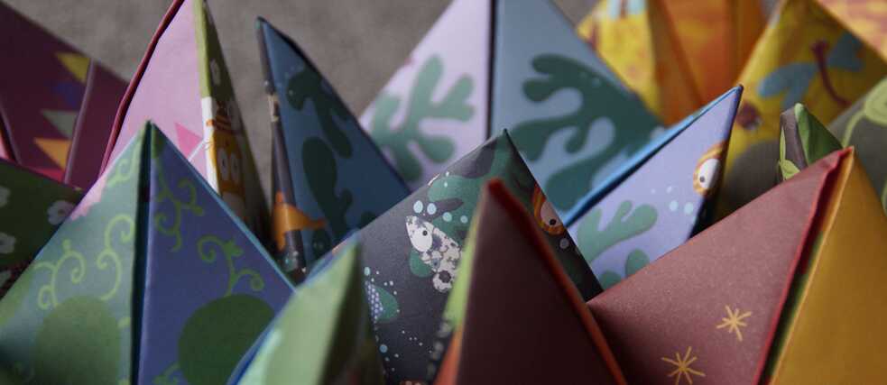 Origami, Himmel und hölle