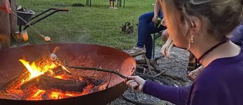 Marshmallows am Lagerfeuer