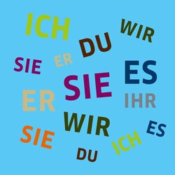 Illustration Deutschübung „Wortquadrat“