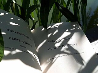 Книжка розгорнута, на неї падає тінь від верб