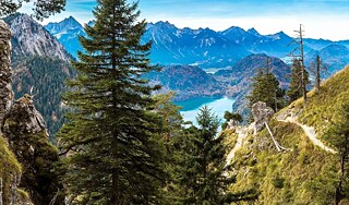 Des montagnes, des prairies, un lac
