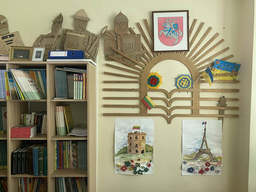 V triedach sa ukrajinská symbolika stretáva s litovskou.