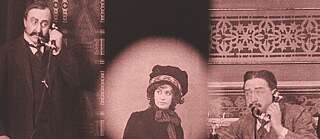 Kafka geht ins Kino - Zwei Männer und eine Frau (sepia) (hz)