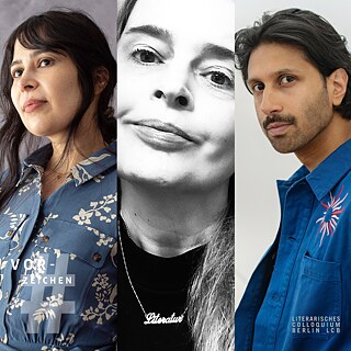 Retrats dels invitats: Christiane Frohmann, Simoné Goldschmidt-Lechner y Ralph Tharayil)