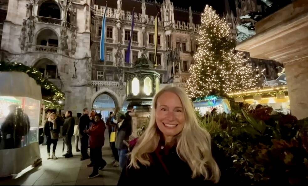 Annette at Christmas Market