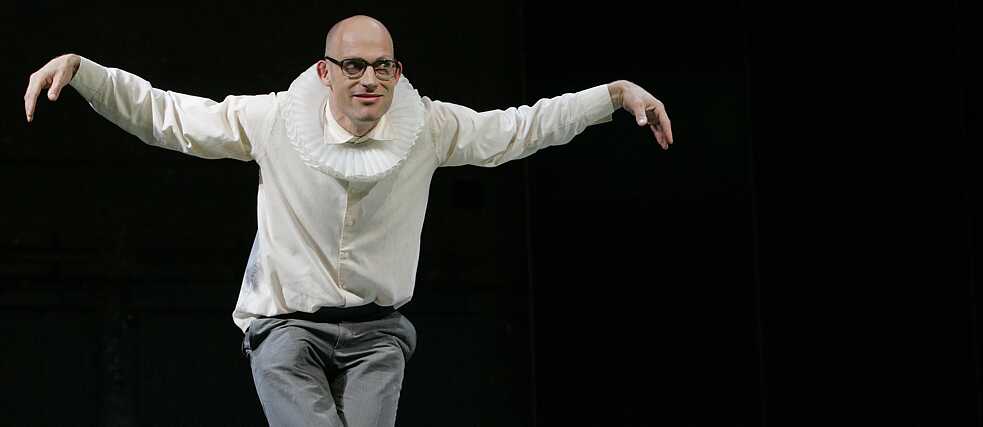Joachim Meyerhoff during a rehearsal for the William Shakespeare play "The Tempest"at the Akademietheater in Vienna (2007)