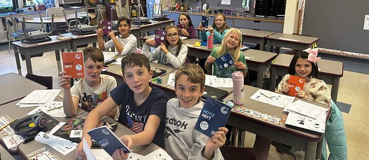 Children in a classroom