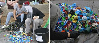 Gemeinsame Aufräumaktion in Athen und Alexandria