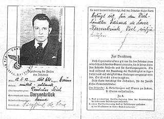 „Legitimationskarte“ des Viehhändlers Siegfried de Levie