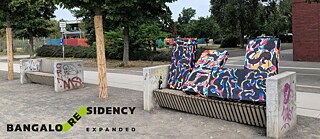 A colourful art work on a bench  © © Yash Bhandari bangaloREsidency - Expanded call - 2025