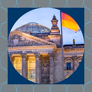 Reichstagsgebäude in Berlin (Detail)