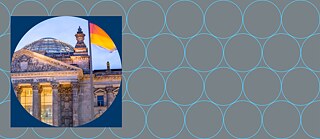 Reichstagsgebäude in Berlin (Detail)