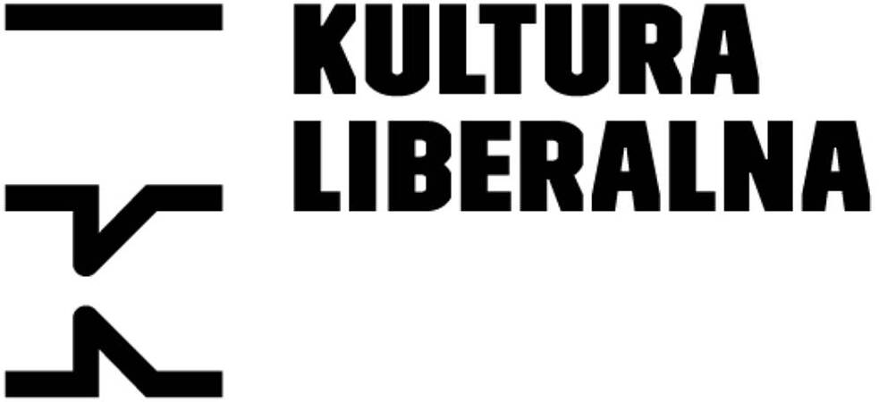 Logo Kultura Liberalna – Grafik bestehend aus horizontal gesetztem Schriftzug 'Kultura Liberalna' in Schwarz auf weißem Hintergrund