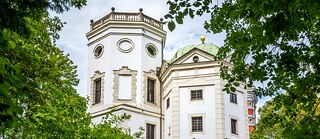 Historische Wassertürme am Roten Tor in Augsburg.