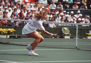 Steffi Graf on her way to the gold medal at the 1988 Olympic Games