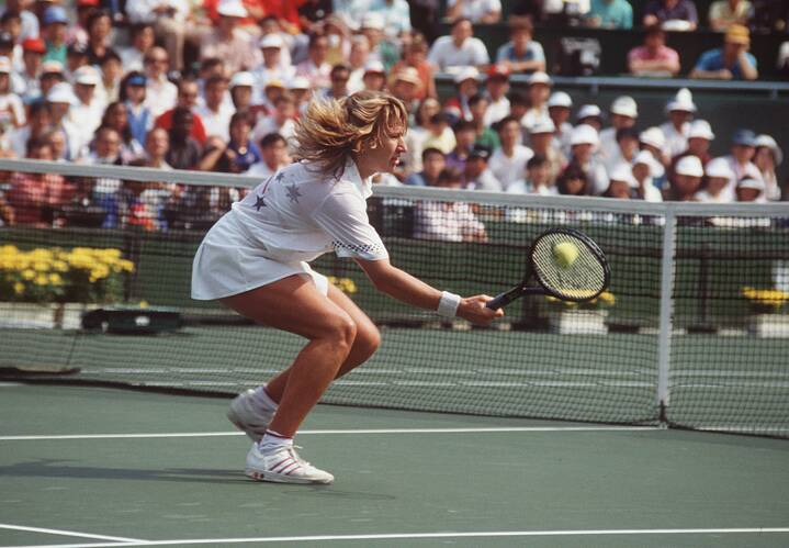 Steffi Graf on her way to the gold medal at the 1988 Olympic Games
