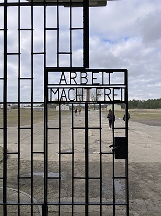 Door at concentration camp Sachsenhausen