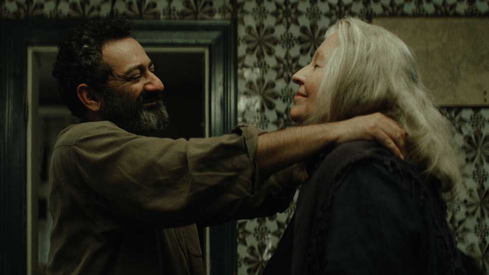 Georges Khabbaz and Hanna Schygulla in "Yunan" by Ameer Fakher Eldin