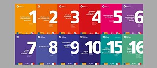 Mehrere Cover der Lehrwerke aus der Weiterbildungsreihe „Deutsch Lehren Lernen“