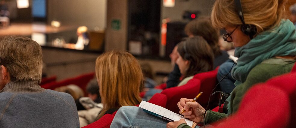 Publikum im Rahmen der Veranstaltung <i>Niedergang des Patriarchats und neue Identitäten</i> 