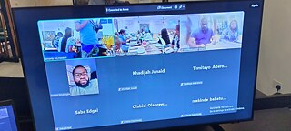 The Book Club Lagos members holding up My transition hours